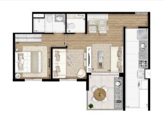 Imagem Apartamento com 2 Quartos à Venda, 53 m² em Ipiranga - São Paulo Imagem Apartamento com 2 Quartos à Venda, 53 m² em Ipiranga - São Paulo