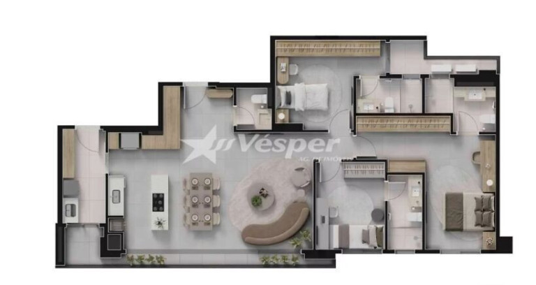 Imagem Apartamento com 3 Quartos à Venda, 134 m² em Jardim América - Goiânia