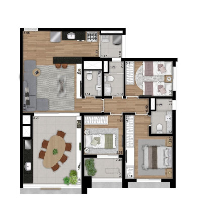 Imagem Apartamento com 3 Quartos à Venda, 97 m² em Perdizes - São Paulo