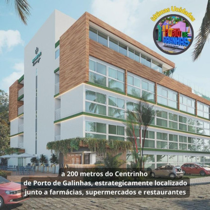 Imagem Flat com 1 Quarto à Venda, 31 m² em Vila De Porto De Galinhas - Ipojuca