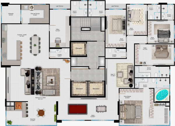 Imagem Apartamento com 4 Quartos à Venda, 160 m² em Meia Praia - Itapema
