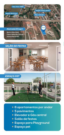 Imagem Apartamento com 2 Quartos à Venda, 56 m² em São José - Santa Maria