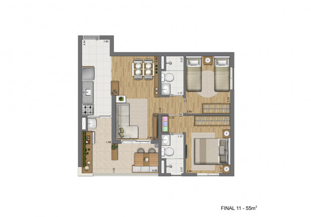 Imagem Apartamento com 2 Quartos à Venda, 55 m² em Mooca - São Paulo