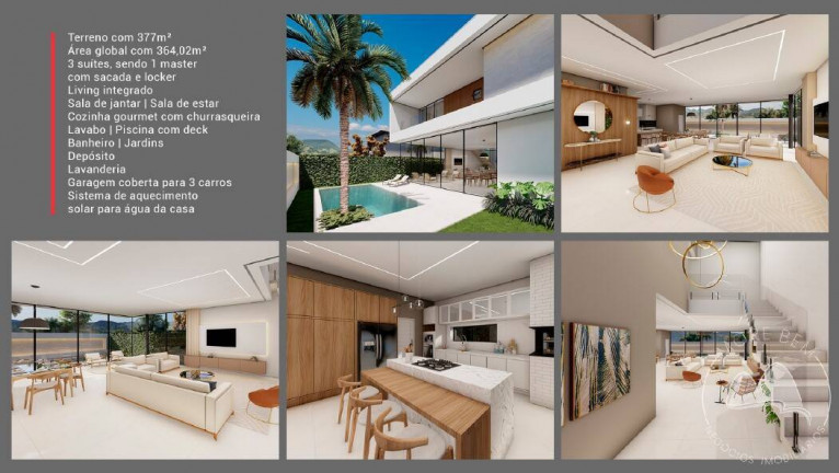 Imagem Casa com 3 Quartos à Venda, em Balneário Perequê - Porto Belo Imagem Casa com 3 Quartos à Venda, em Balneário Perequê - Porto Belo