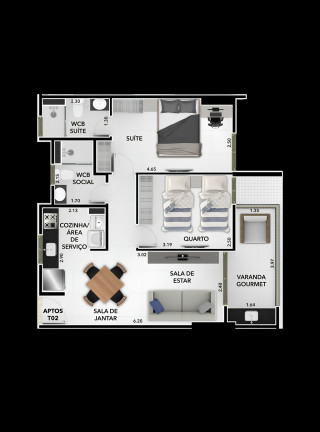 Imagem Apartamento com 3 Quartos à Venda, 80 m² em Bessa - João Pessoa Imagem Apartamento com 3 Quartos à Venda, 80 m² em Bessa - João Pessoa