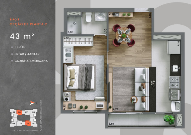 Imagem Imóvel com 1 Quarto à Venda, 43 m² em Quinta Da Primavera - Ribeirão Preto Imagem Imóvel com 1 Quarto à Venda, 43 m² em Quinta Da Primavera - Ribeirão Preto