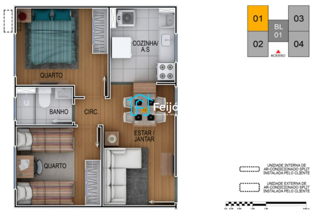 Imagem Apartamento com 2 Quartos à Venda, 40 m² em Restinga - Porto Alegre Imagem Apartamento com 2 Quartos à Venda, 40 m² em Restinga - Porto Alegre
