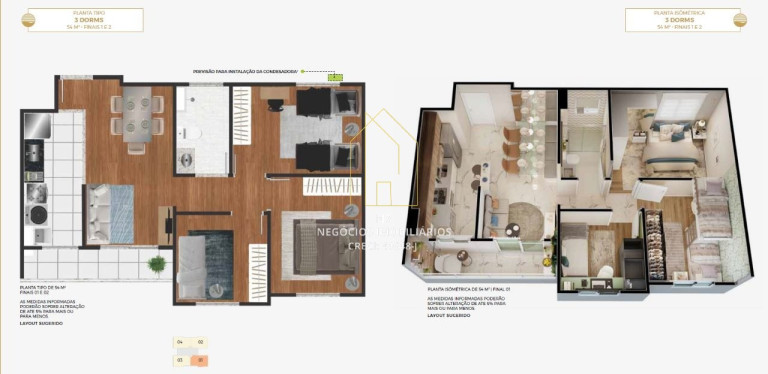Imagem Apartamento com 3 Quartos à Venda, 54 m² em Jardim Carlos Gomes - Jundiaí