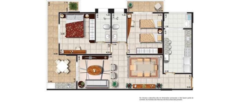 Imagem Apartamento com 2 Quartos à Venda, 88 m² em Canto Do Forte - Praia Grande