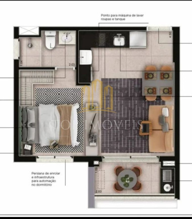 Imagem Apartamento com 1 Quarto à Venda, 33 m² em Jardim Esplanada - São José Dos Campos Imagem Apartamento com 1 Quarto à Venda, 33 m² em Jardim Esplanada - São José Dos Campos