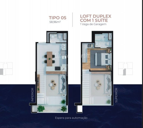 Imagem Apartamento com 1 Quarto à Venda, 59 m² em Praia Brava - Itajaí