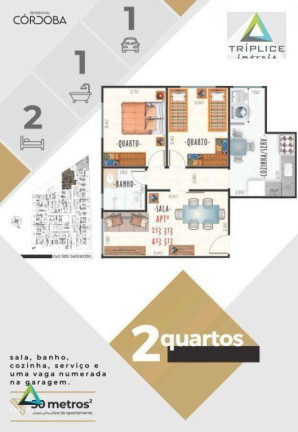 Imagem Apartamento com 2 Quartos à Venda, 47 m² em Santa Helena - Juiz De Fora