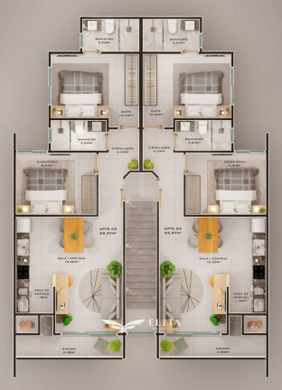 Imagem Apartamento com 2 Quartos à Venda, 65 m² em Los Angeles - Barra Velha