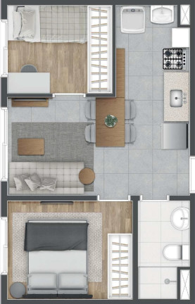 Imagem Apartamento com 1 Quarto à Venda, 24 m² em Cursino - São Paulo Imagem Apartamento com 1 Quarto à Venda, 24 m² em Cursino - São Paulo
