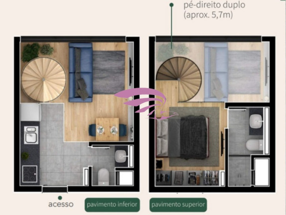 Imagem Imóvel com 1 Quarto à Venda, 38 m² em água Verde - Curitiba Imagem Imóvel com 1 Quarto à Venda, 38 m² em água Verde - Curitiba