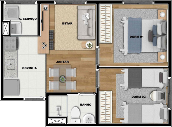 Foto do imóvel Apartamento com 2 Quartos à Venda, 41 m² em Imirim - São Paulo Foto do imóvel Apartamento com 2 Quartos à Venda, 41 m² em Imirim - São Paulo