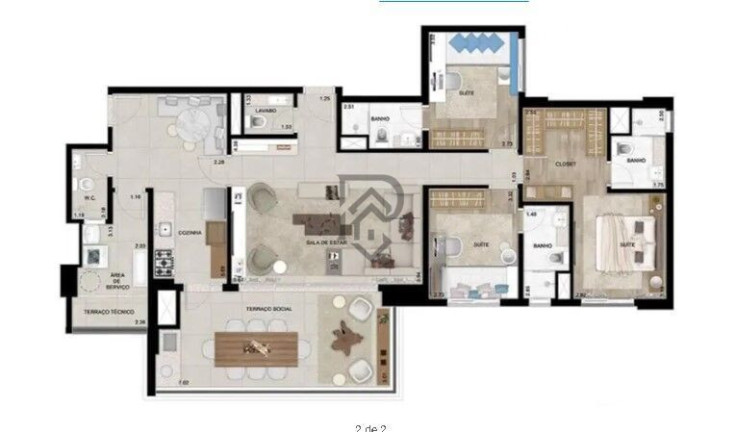 Imagem Apartamento com 3 Quartos à Venda, 130 m² em Brooklin - São Paulo