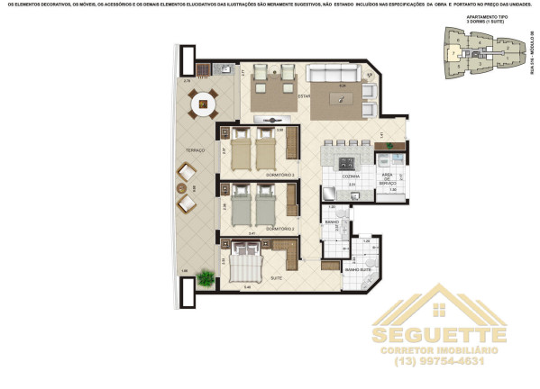 Imagem Apartamento com 3 Quartos à Venda, 101 m² em Riviera De São Lourenço - Bertioga Imagem Apartamento com 3 Quartos à Venda, 101 m² em Riviera De São Lourenço - Bertioga