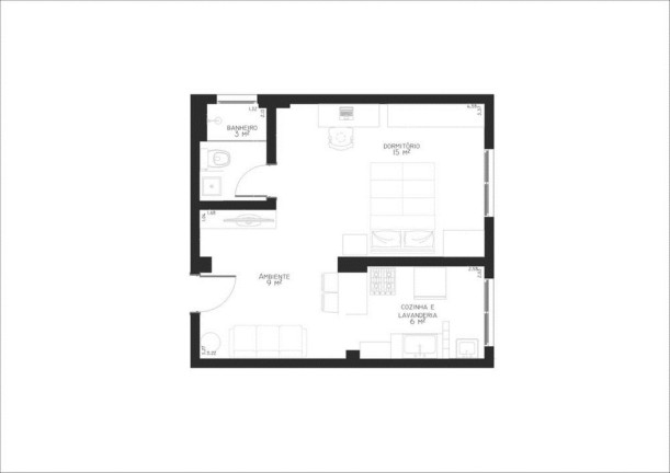 Imagem Apartamento com 1 Quarto à Venda,  em Bela Vista - São Paulo
