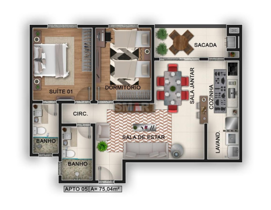 Imagem Apartamento com 2 Quartos à Venda, 80 m² em Jaraguá Esquerdo - Jaraguá Do Sul Imagem Apartamento com 2 Quartos à Venda, 80 m² em Jaraguá Esquerdo - Jaraguá Do Sul