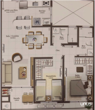 Imagem Apartamento com 2 Quartos à Venda, 86 m² em Pedra Branca - Palhoça Imagem Apartamento com 2 Quartos à Venda, 86 m² em Pedra Branca - Palhoça