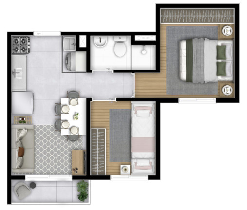 Imagem Imóvel com 2 Quartos à Venda, 32 m² em José Bonifácio - São Paulo