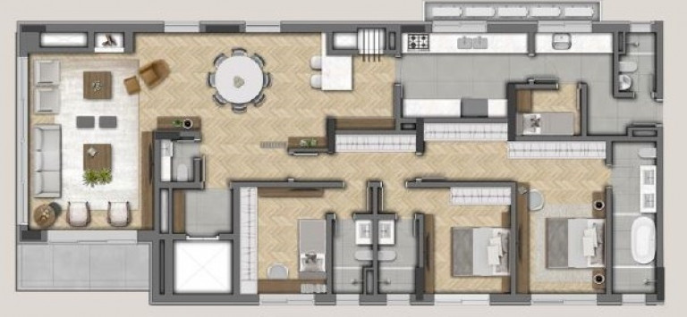 Imagem Apartamento com 3 Quartos à Venda, 155 m² em Mont Serrat - Porto Alegre