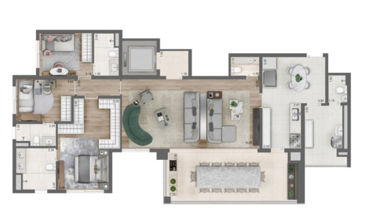 Imagem Apartamento com 3 Quartos à Venda, 109 m² em Perdizes - São Paulo