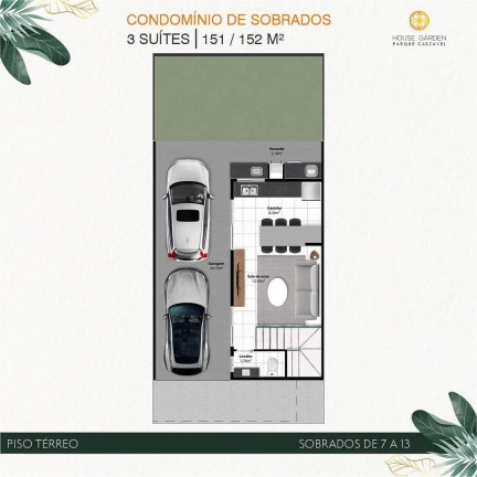 Imagem Casa de Condomínio com 3 Quartos à Venda, 118 m² em Jardim Atlantico - Goiania