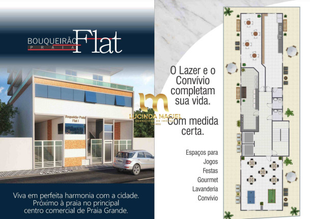 Imagem Apartamento com 1 Quarto à Venda, 38 m² em Boqueirão - Praia Grande