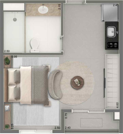 Imagem Imóvel com 1 Quarto à Venda, 24 m² em Vila Mariana - São Paulo