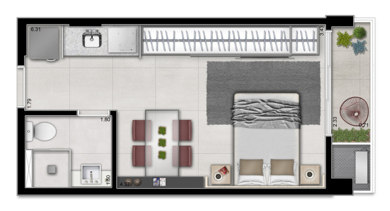 Imagem Apartamento com 2 Quartos à Venda, 54 m² em Vila Clementino - São Paulo