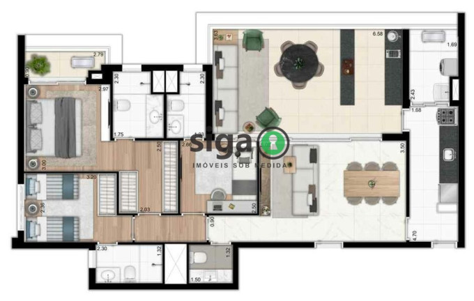 Imagem Apartamento com 3 Quartos à Venda, 121 m² em Ipiranga - São Paulo Imagem Apartamento com 3 Quartos à Venda, 121 m² em Ipiranga - São Paulo