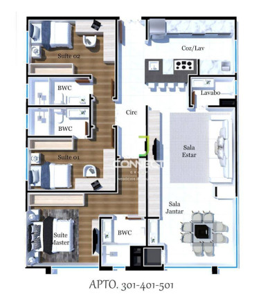 Imagem Apartamento com 3 Quartos à Venda, 157 m² em Ariribá - Balneário Camboriú