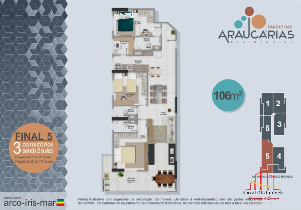 Imagem Apartamento com 2 Quartos à Venda, 69 m² em Jd. Imperador - Praia Grande Imagem Apartamento com 2 Quartos à Venda, 69 m² em Jd. Imperador - Praia Grande
