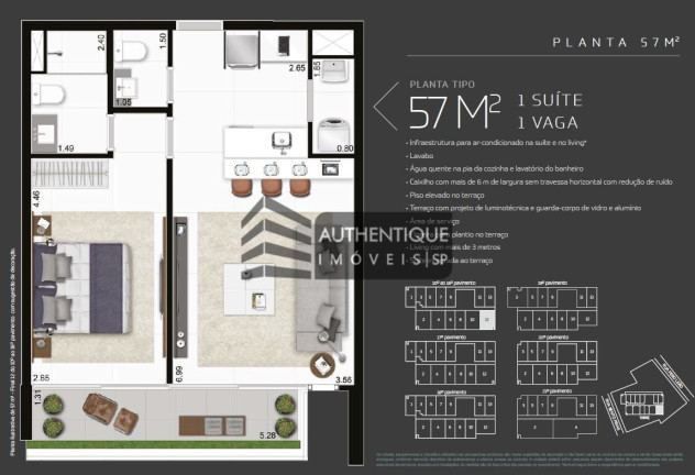 Imagem Apartamento com 1 Quarto à Venda, 57 m² em Pinheiros - São Paulo Imagem Apartamento com 1 Quarto à Venda, 57 m² em Pinheiros - São Paulo