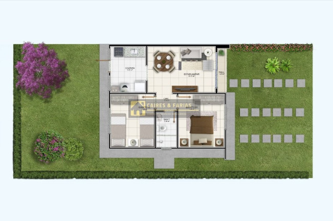 Imagem Casa de Condomínio com 2 Quartos à Venda, 128 m² em Feira 7 - Feira De Santana