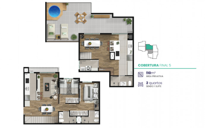 Imagem Apartamento com 2 Quartos à Venda, 67 m² em Mercês - Curitiba