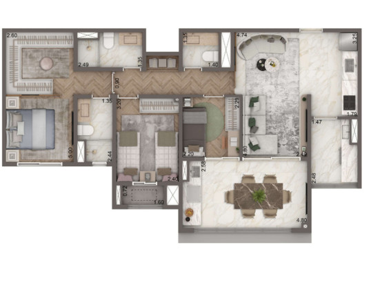 Imagem Imóvel com 3 Quartos à Venda, 127 m² em Brooklin Paulista - São Paulo Imagem Imóvel com 3 Quartos à Venda, 127 m² em Brooklin Paulista - São Paulo