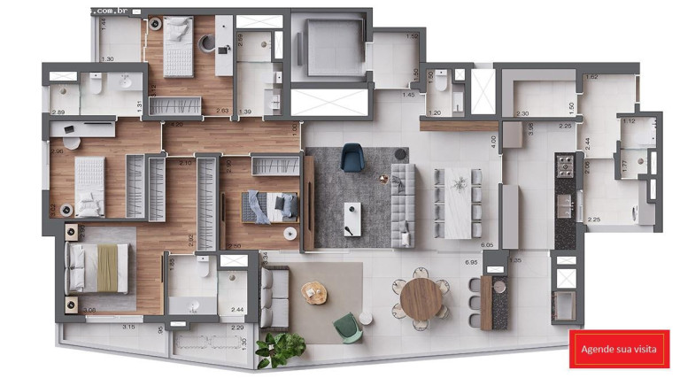 Imagem Apartamento com 3 Quartos à Venda, 168 m² em Brooklin - São Paulo