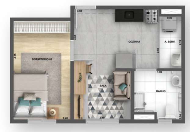 Imagem Apartamento com 2 Quartos à Venda, 64 m² em Jardim Santa Emília - São Paulo Imagem Apartamento com 2 Quartos à Venda, 64 m² em Jardim Santa Emília - São Paulo