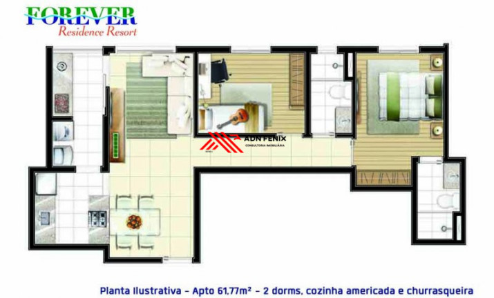 Imagem Apartamento com 2 Quartos à Venda, 61 m² em Vila Flórida - Guarulhos Imagem Apartamento com 2 Quartos à Venda, 61 m² em Vila Flórida - Guarulhos