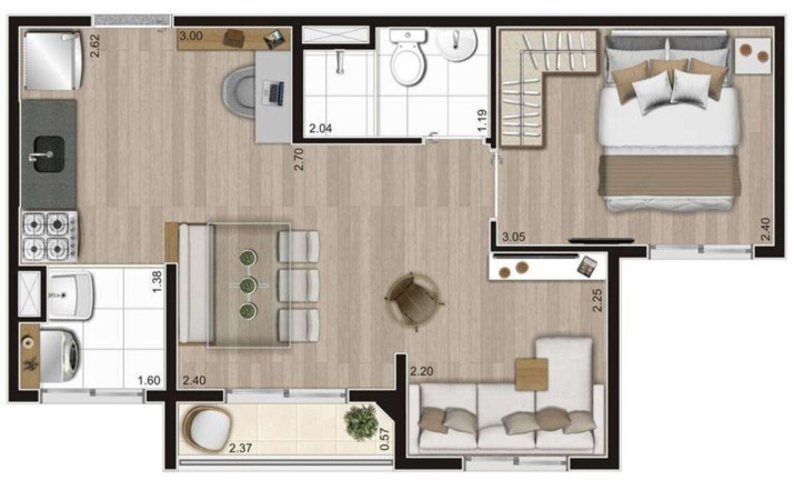 Imagem Apartamento com 2 Quartos à Venda, 37 m² em Jardim Imperador - São Paulo Imagem Apartamento com 2 Quartos à Venda, 37 m² em Jardim Imperador - São Paulo