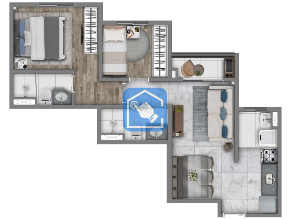 Foto do imóvel Apartamento com 2 Quartos à Venda, 48 m² em Limão - São Paulo