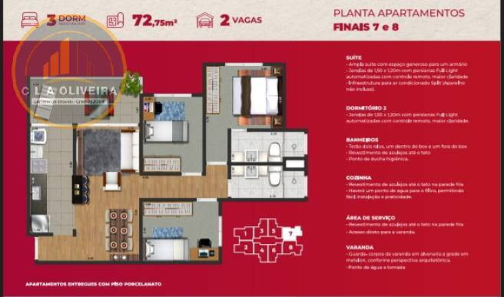 Imagem Apartamento com 2 Quartos à Venda, em Condomínio Residencial Colinas Do Paratehy - São José Dos Campos Imagem Apartamento com 2 Quartos à Venda, em Condomínio Residencial Colinas Do Paratehy - São José Dos Campos