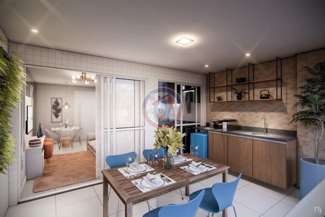 Imagem Apartamento com 3 Quartos à Venda, 86 m² em Vila Alzira - Guarujá