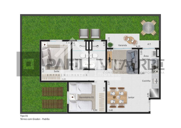 Imagem Apartamento com 2 Quartos à Venda, 53 m² em Cidade Jardim - São Carlos