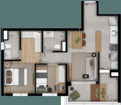 Imagem Apartamento com 1 Quarto à Venda, 41 m² em Moema - São Paulo