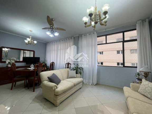 Imagem Apartamento com 3 Quartos para Alugar, 140 m² em José Menino - Santos