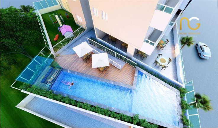 Apartamento com 1 Quarto à Venda, 49 m² em Caiçara - Praia Grande